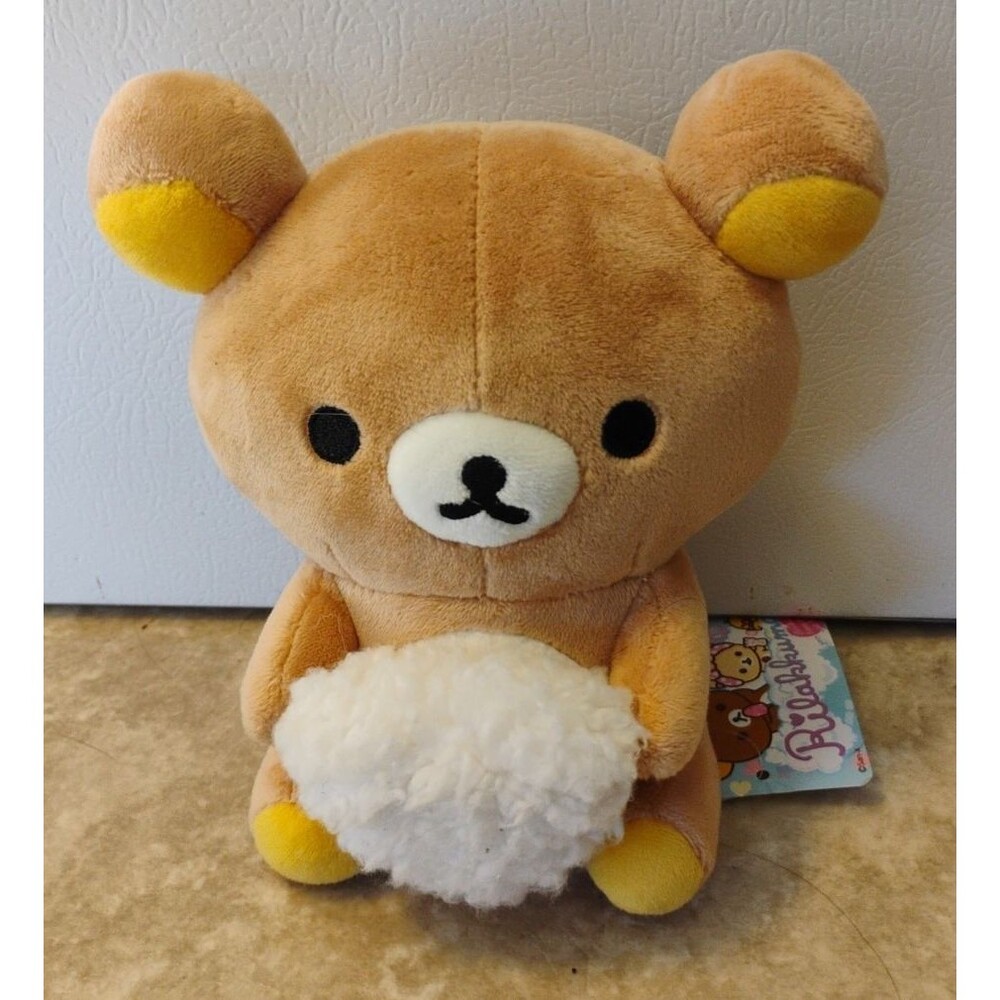 Bathtime Rilakuma Plush With Heart Cloud 2024 San-x NWT